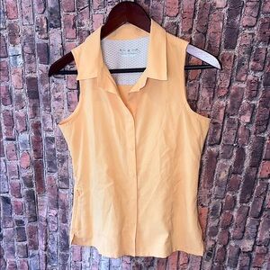Royal Robbins Peach orange Sleeveless Women Blouse Small